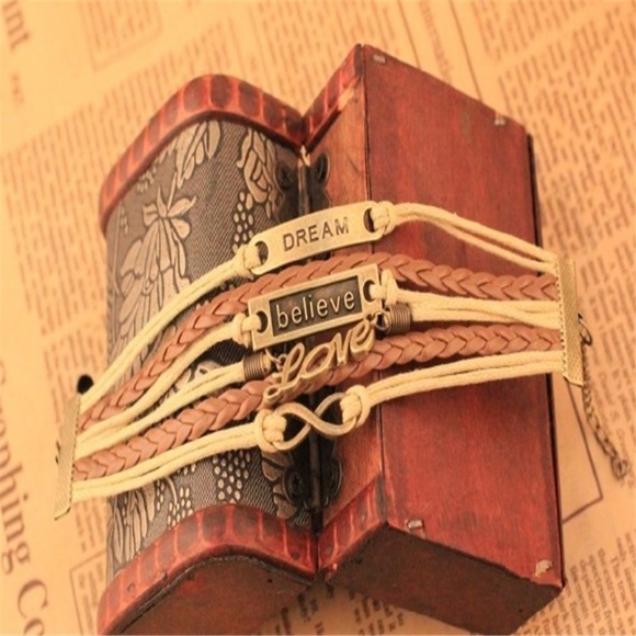 Infinity Love Anchor Believe Dream Bracelet - Picture 7 of 7